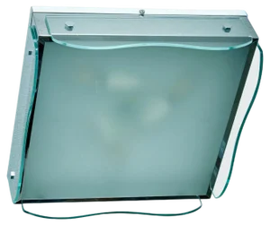 Flush Mount in Clear Glass, Italy, 1960s