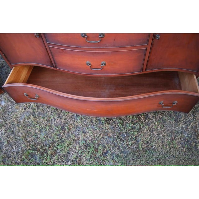 Morganton Furniture Co. Morganton Mahogany Buffet Server Table Circa 1940's For Sale - Image 4 of 5