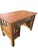 Antique Mission Style Quartersawn Oak Desk | Arts & Crafts Era Kneehole Library Writing Table For Sale - Image 14 of 17