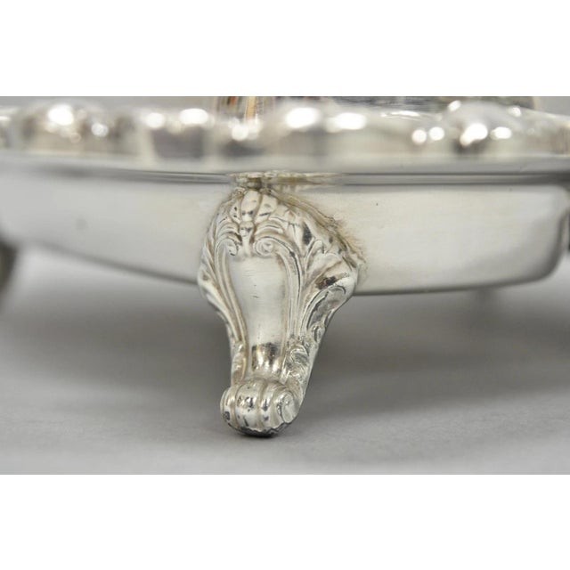 Vintage Poole Lancaster Rose Victorian Silver Plated Twin Double Butter Dish (B) For Sale - Image 9 of 15