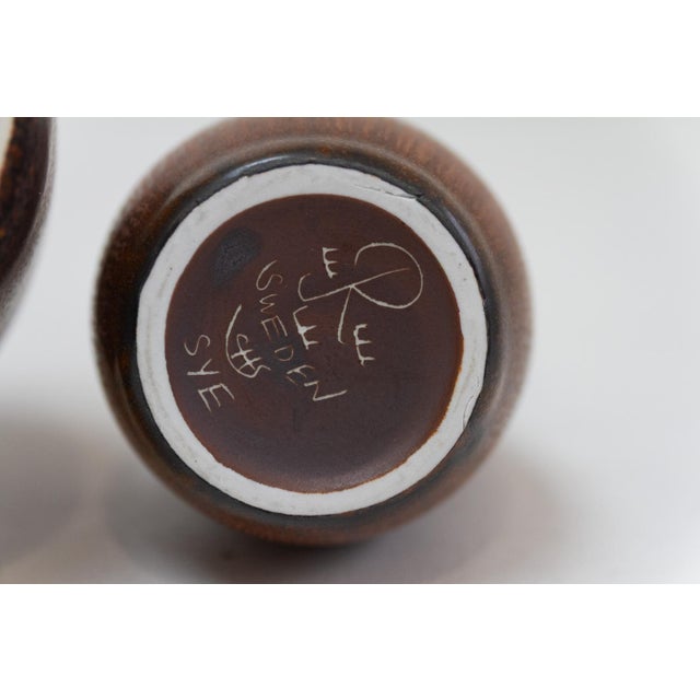 Ceramic Stoneware Vases by Carl-Harry Stålhane for Rörstrand, Sweden, 1950s, Set of 2 For Sale - Image 7 of 16