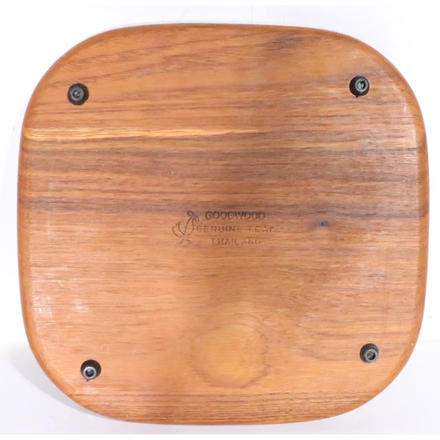 Dansk Mid 20th Century Teak Wood Cutting Board Serving Tray by Goodwood For Sale - Image 4 of 7