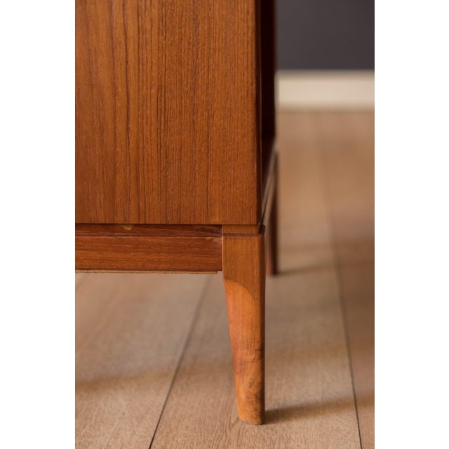Vintage Danish Teak Bedside Nightstand End Table by Søborg Møbler For Sale - Image 18 of 18