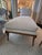 Late 20th Century Vintage Walnut Klismos Chaise Lounge in Textured Cream Upholstery For Sale - Image 5 of 8