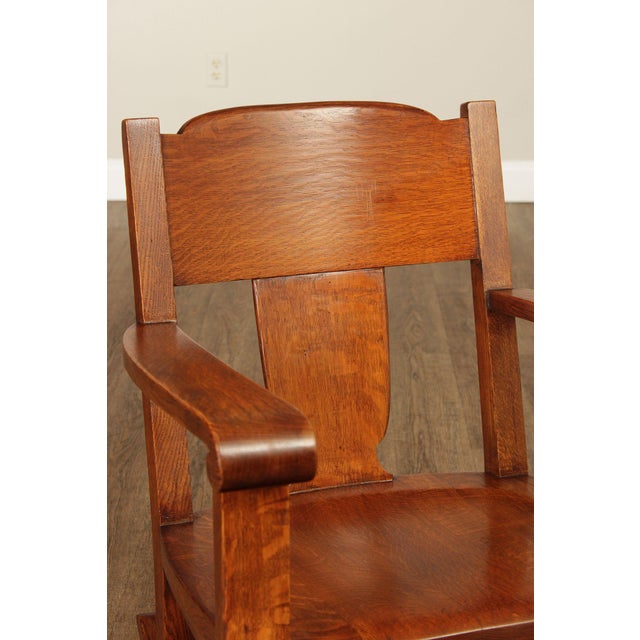 Mission Antique Mission Oak Rocking Chair For Sale - Image 3 of 18