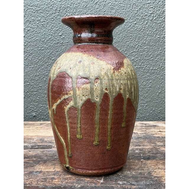 Vintage Original Studio Pottery Vase For Sale - Image 10 of 12