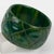 Art Deco Bakelite Bracelet Bangle BlueMoon with Carving For Sale - Image 3 of 7