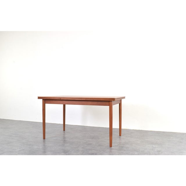 Wood Mid-Century Modern Danish Extendable Dining Table in Teak, 1960s For Sale - Image 7 of 16