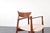 Beige Mid-Century Teak Armchair by Harry Østergaard for Randers Møbelfabrik, 1960s For Sale - Image 8 of 14
