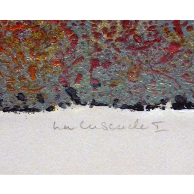 Impressionist Roy Tonkin "Les Cascade Ii" Hand Signed Etching For Sale - Image 3 of 7