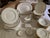 Ref. # Wed 1966 Cal Description : Vintage Wedgwood Bone China 102 pcs Set, Gold Rim Comprising : 16 Dinner Plates 10 3/4...