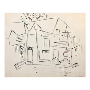 1930s Helen Mata Bayshore Long Island New York Drawing