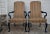 Hickory Chair Furniture Company Hickory Chair High Back Armchairs Vintage Hollywood Regency Striped Accent Pair For Sale - Image 4 of 11