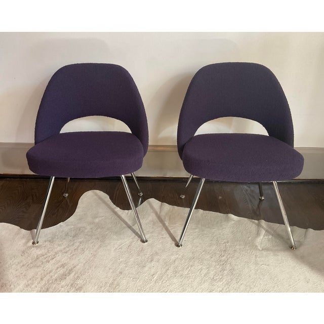 Pair of Late 20th Century Executive Lounge Chairs by Eero Saarinen for Knoll For Sale - Image 9 of 12
