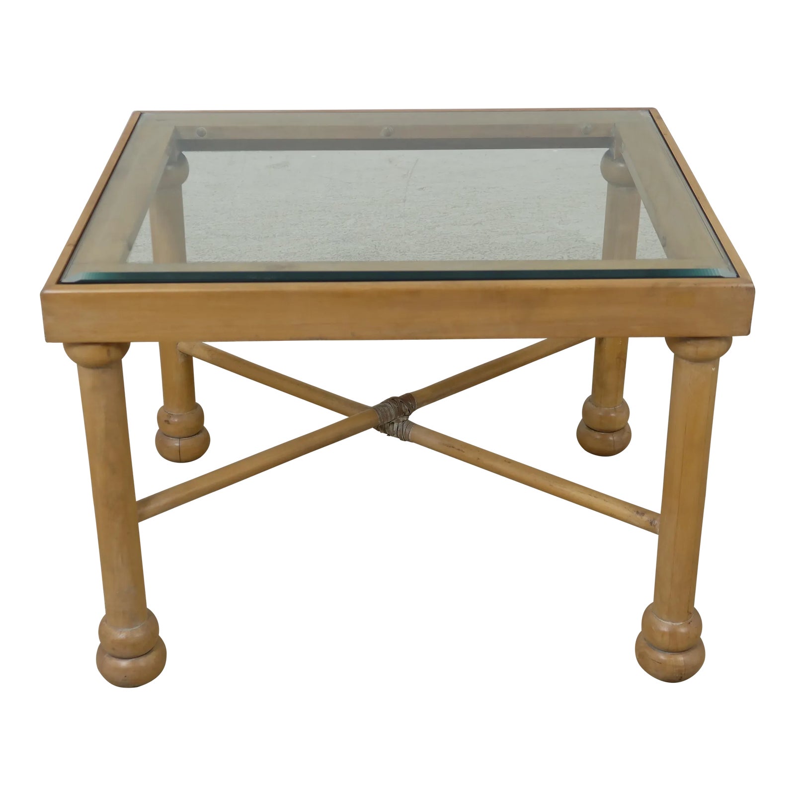 Contemporary Modern Design Glass Top Lamp Table Chairish