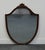 Traditional Vintage Antique Solid Mahogany Traditional Sheraton Duncan Phyfe Style 28" Shield Mirror For Sale - Image 3 of 6