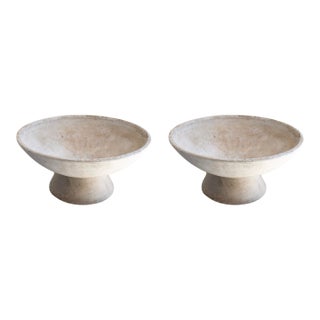 Pair of Saucer Planters From France For Sale