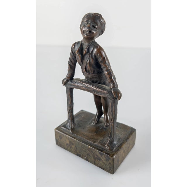 Early 20th Century Austrian German Bronze Boy Figure For Sale - Image 10 of 10