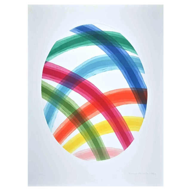 Piero Dorazio, Oval, Original Ethching, 1987 For Sale