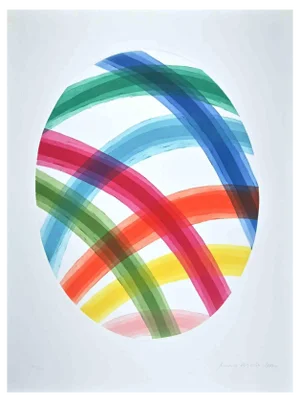 Piero Dorazio, Oval, Original Ethching, 1987