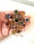 Mid-Century Modern Vintage Gold Fill Rhinestone Brooch For Sale - Image 3 of 6