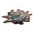 Stunning Vintage Murano Italian Art Glass Freeform Bowl – Blue & Amethyst – 16” MCM For Sale