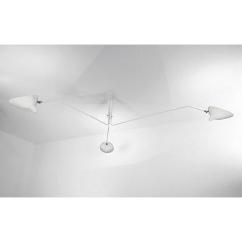 Ceiling lamp model 'three rotating arms ceiling lamp' designed by serge mouille in 1958. Manufactured by editions serge...