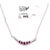 14 Karat Gold Cable Necklace With Ruby and Diamond Soldered Pendant 0.10 TDW For Sale - Image 9 of 9