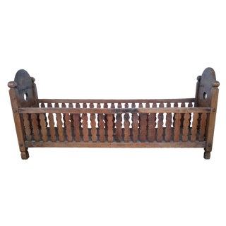Antique Wooden Cradle For Sale