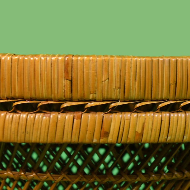 Late 20th Century Pair of Buri Rattan Cocktail Tables For Sale - Image 4 of 5