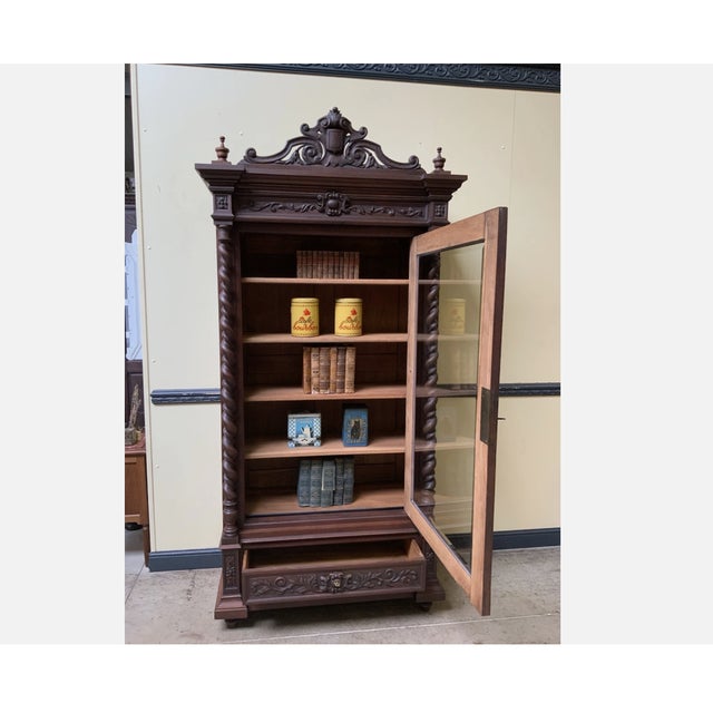 Antique Wilhelminian Style Bookcase, 1880 For Sale - Image 6 of 9
