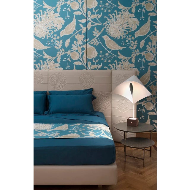 Contemporary Flowers and Birds Wall Coverings by Chiara Mennini for Midsummer-Milano For Sale - Image 3 of 4