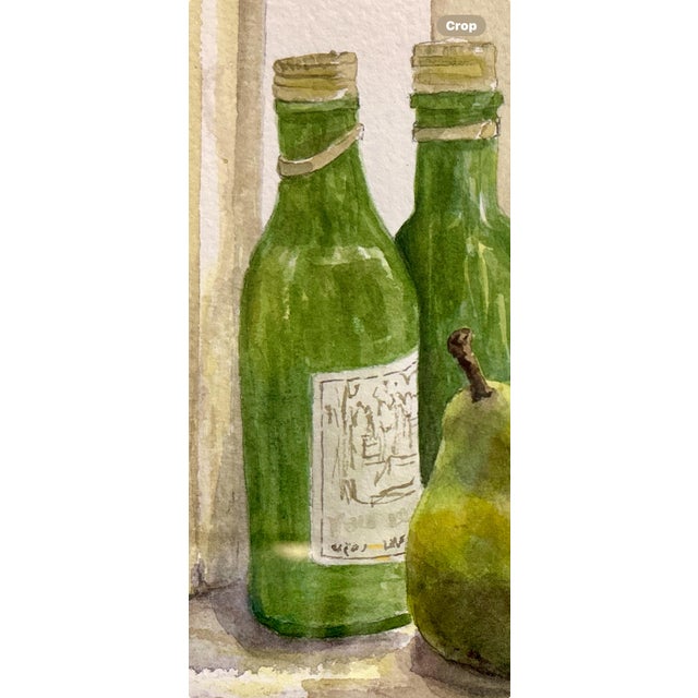 Paper Giclee Print “Tiny Bottles and Pears” Watercolor Painting For Sale - Image 7 of 12