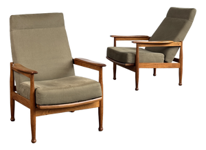 Manhattan Reclining Lounge Chairs by George Fejer for Guy Rogers, 1967, Set of 2