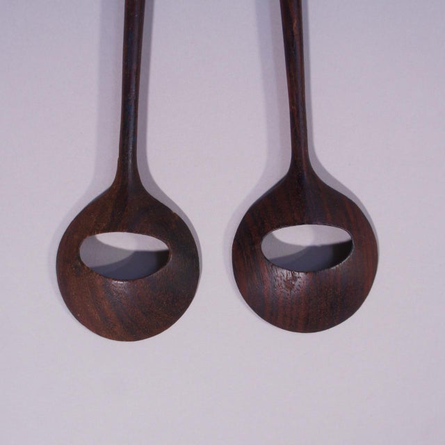 1960s Salad Cutlery in Teak by Magne Monson, Denmark, 1960s, Set of 2 For Sale - Image 5 of 8