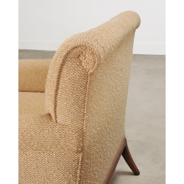 Pair of A. Rudin "No. 600.1" Hardwood Boucle Lounge Armchairs For Sale - Image 12 of 18
