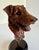 Figurative Vintage Hand-Painted Dog Terrier Bust on Stand by Arte Romera, Made in Spain For Sale - Image 3 of 11
