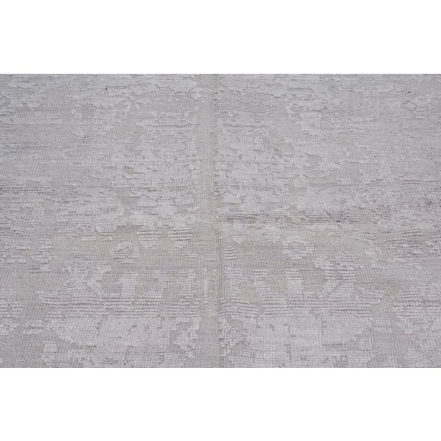 Shabby Chic Turkish Anatolian Oushak Hand Knotted Rug With Natural Colors,8'x10'7" For Sale - Image 3 of 7