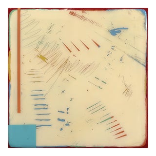 Tide Pools 42 - Contemporary Shiny Resin Minimalist Abstract Art on Wood Original Artwork by Ricky Hunt For Sale