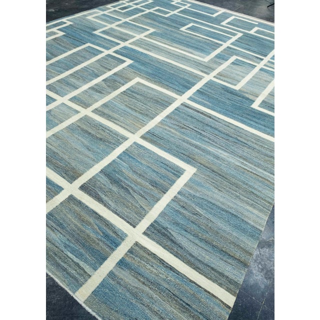 Turkish Turkish Kilim Oriental Handmade Flatweave 10'3" x 14'3" #18658 For Sale - Image 3 of 8