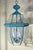 Turquoise Large Vintage Solid Brass Hanging Lantern/Light Fixture-27”High X 15”.5 Wide For Sale - Image 8 of 12