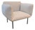 Woud Nakki 1-Seater Lounge Chair by Mika Tolvanen in Cream Velvet For Sale