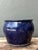 Vintage Blue Glazed Ceramic Planter For Sale - Image 10 of 12