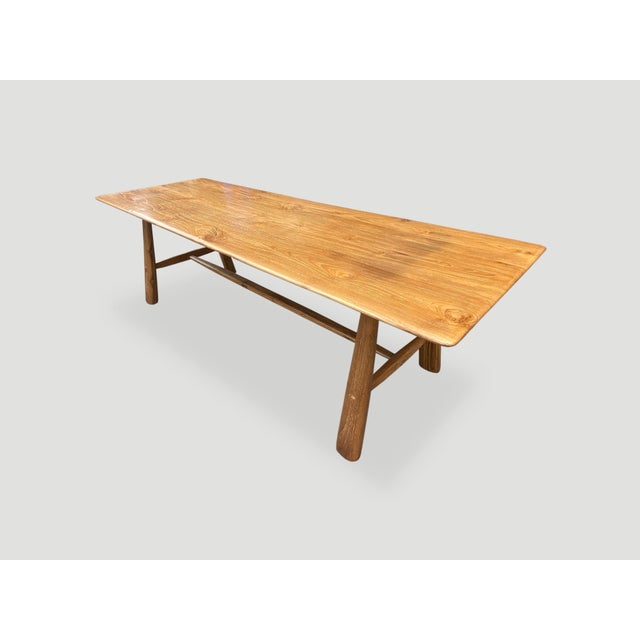 Andrianna Shamaris Midcentury Couture Teak Wood Dining Table For Sale - Image 16 of 18