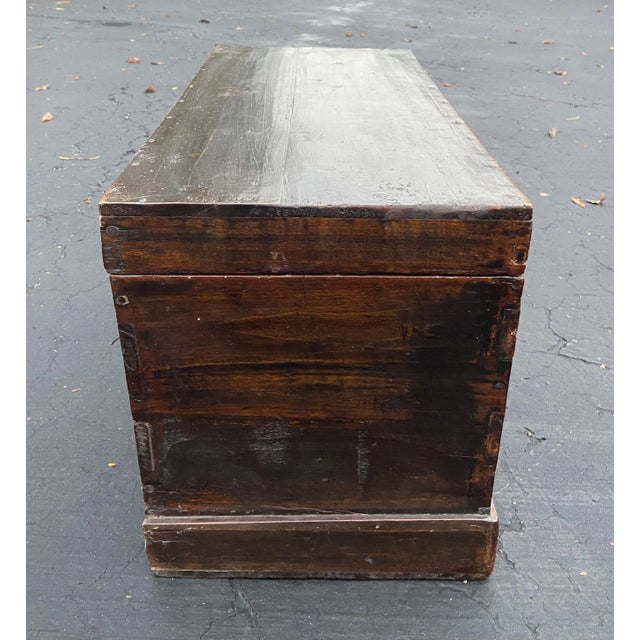 1990s Vintage Small Chinese Trunk For Sale - Image 9 of 12