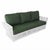 Full Art Deco style "Presidents" white Stick Reed Rattan Nantucket Living room Set, with a Lounge chair, Settee, 3 seat...