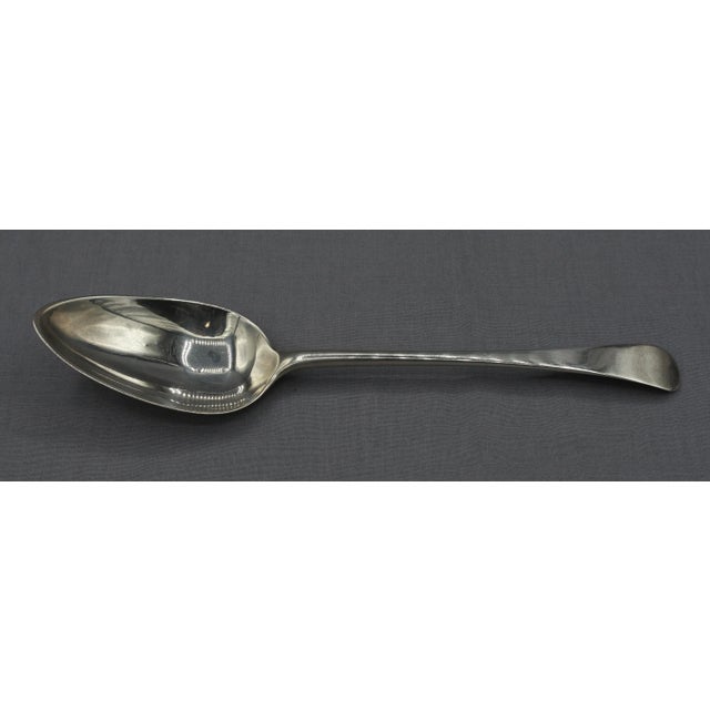 English 1796 Set of 4 Sterling Silver Tablespoons by John Langlands II For Sale - Image 3 of 4