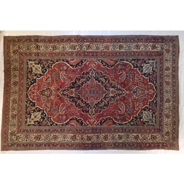 1900's Antique Persian Dorokhsh Palace Rug, 13' X 20' For Sale - Image 12 of 12