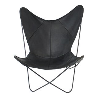 Leather Butterfly Sling Chair by Hardoy - Jorge Ferrari Knoll (A) For Sale