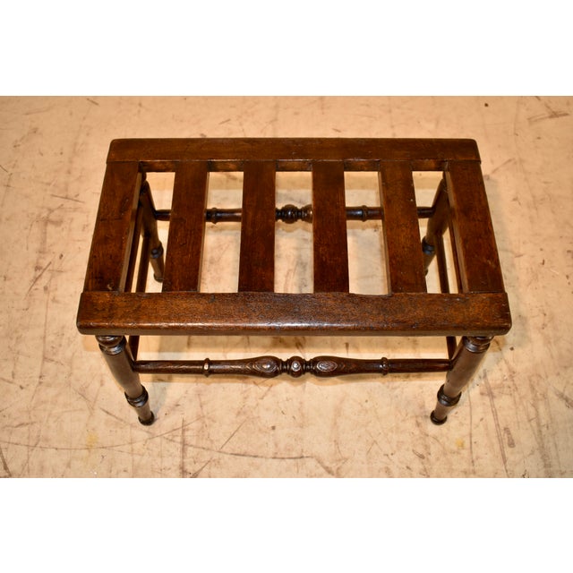 19th Century English Mahogany Luggage Stand For Sale In Greensboro - Image 6 of 7